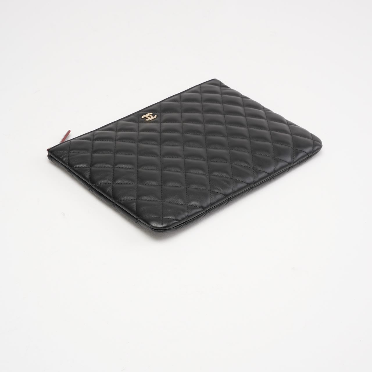 pre-owned coco-vault Chanel Classic Clutch New Medium Black 2018