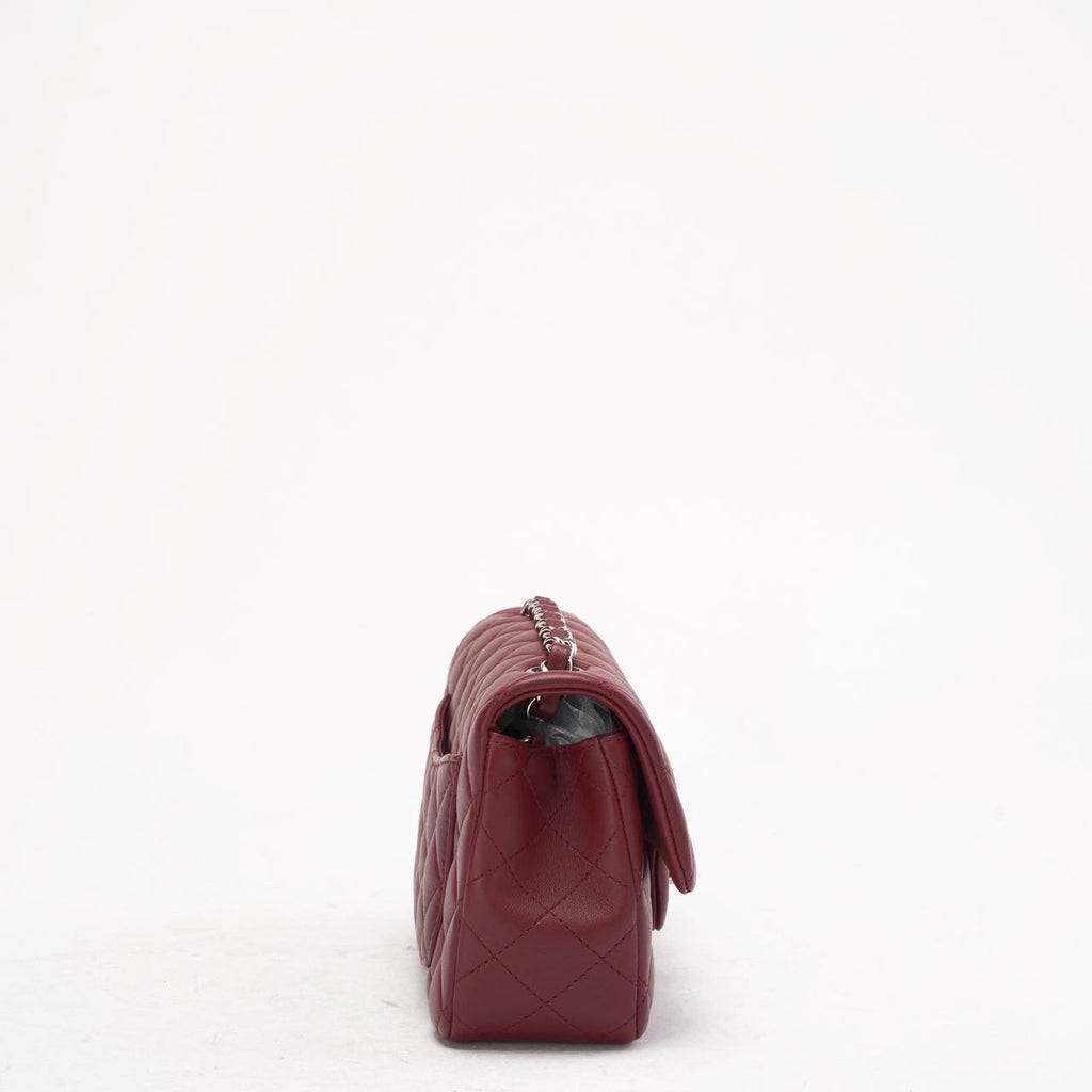 pre-owned coco-vault Chanel Burgundy Red Mini Tangle Classic Flap Bag 2020