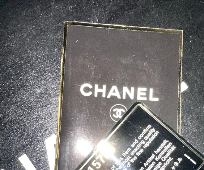 Pre-owned CHANEL Lambskin Red Shoulder Purse Gold Chain Double Flap Card Bag Box Lg/Med