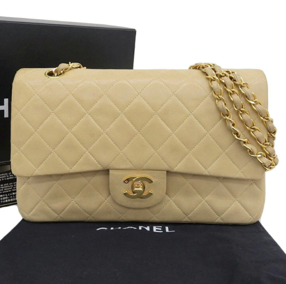 Pre-owned Chanel Matelassé 25 Double Flap Chain Shoulder Bag